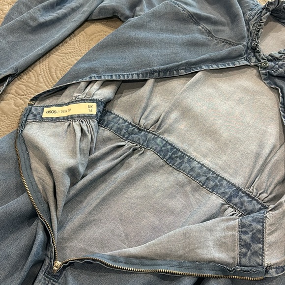 ASOS DENIM BACKLESS DRESS - Picture 6 of 8